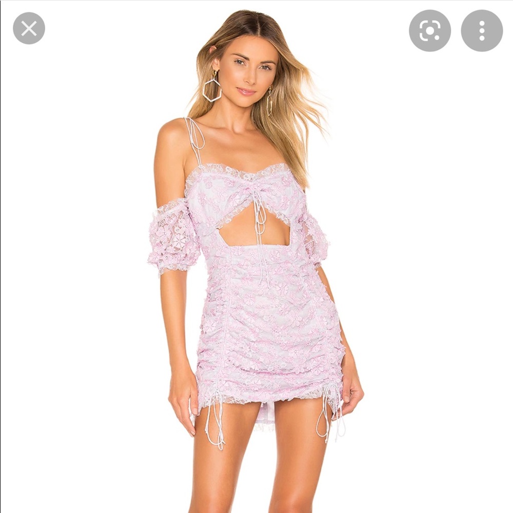 Amalie Mini Dress in Lavender
